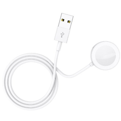 Зарядний кабель USB Borofone BQ13C iWatch White, Білий