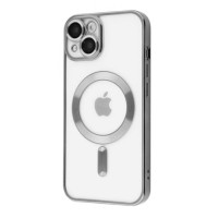 Накладка Shining Camera MagSafe iPhone 14 Серебро
