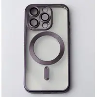 Чехол Накладка Metal Matte MagSafe iPhone 12 Pro Темно-фиолетовая