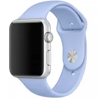 Ремешок Apple Watch 42мм Силикон Голубой