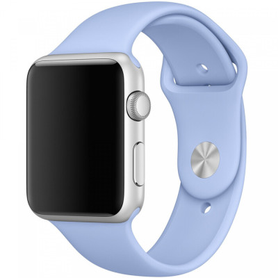 Ремінець Apple Watch 42мм Силікон Блакитний