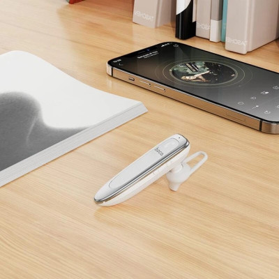 Bluetooth гарнітура Hoco Brightness E60 біла Bluetooth гарнітура Hoco Brightness E60 біла