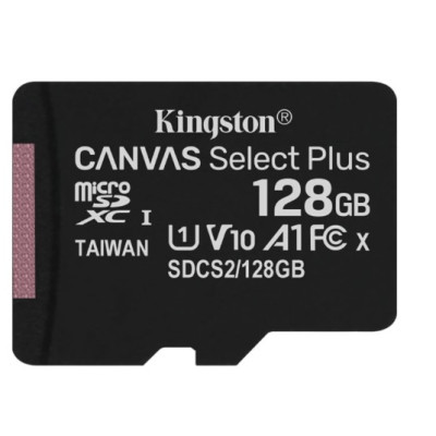 Карта памяти Micro SD 256Gb Kingston Canvas (UHS-1) (R-100Mb/s)