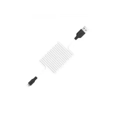 Кабель дата Hoco X21 USB Type A - Lightning 1м Чорно-білий