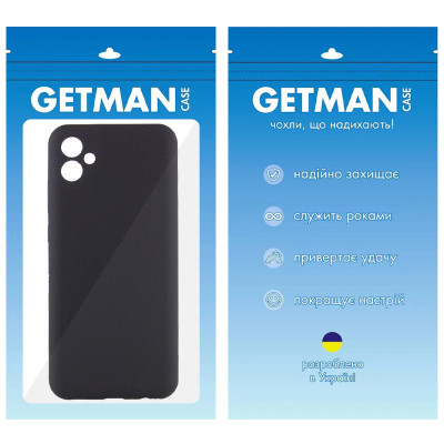 Чехол накладка Getman Liquid Silk Samsung A065 (A06) Черная