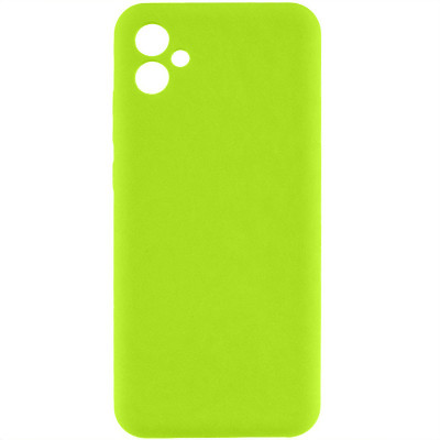 Чехол накладка Getman Liquid Silk Samsung A065 (A06) Салатова/ Neon Green