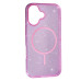 Чехол Накладка Shine MagSafe iPhone 16 Розовая