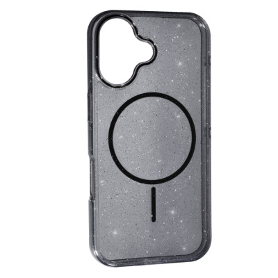 Чехол Накладка Shine MagSafe iPhone 16 Черная
