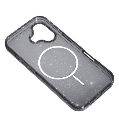 Чехол Накладка Shine MagSafe iPhone 16 Черная Чехол Накладка Shine MagSafe iPhone 16 Черная