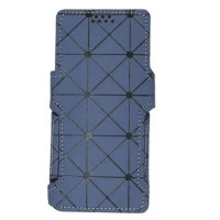 Чохол-книжка Універсальна 5.6" SC Ромб сіра