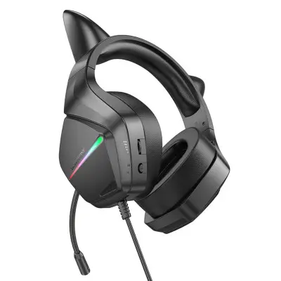 HF Наушники PC Borofone BO106 Cute cat ear luminous gaming headphones Phantom Cat HF Наушники PC Borofone BO106 Cute cat ear luminous gaming headphones Phantom Cat