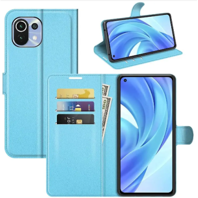 Чехол-книжка Wave Stage Xiaomi Mi 11 Lite Голубая