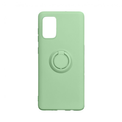 Чехол накладка Ring Color Samsung N770 (Note10 Lite) Зеленая