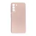 Чехол накладка SMTT Samsung G990 (S21 FE) Розовый песок