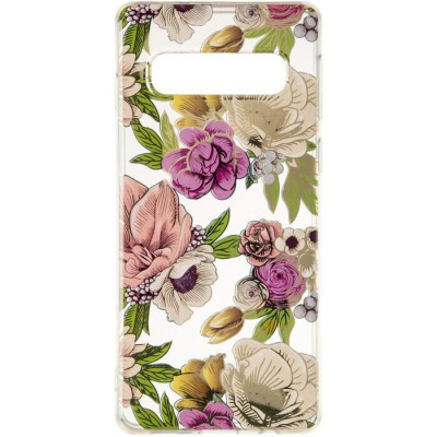 Чехол накладка Flowers Shine Samsung G975 (S10+) Роза