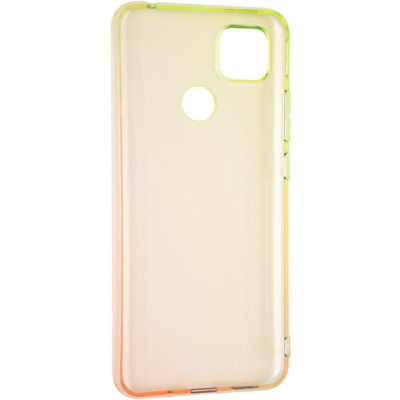 Чехол накладка Ultra Gradient Xiaomi Redmi 9C Желтая/Розовая