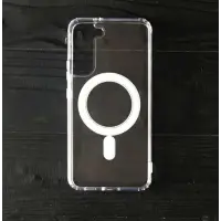 Чехол накладка Clear MagSafe Samsung S901 S22 Прозрачная