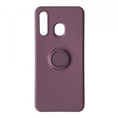 Чехол накладка Ring Samsung A205/A305/A307/A505 (A20/A30/A30s/A50) Фиолетовая (Cherry Purple)