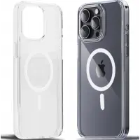 Чехол накладка Rock Crystal MagSafe iPhone 15 Pro Max Прозрачная