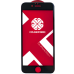 Защитное стекло XO 3D iPhone 7+/8+ Чёрное