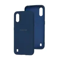 Чехол накладка HC Samsung A015 (A01) Синяя Нави