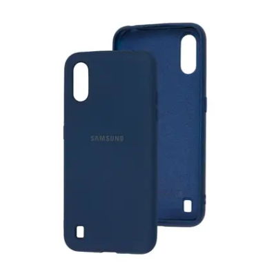 Чехол накладка HC Samsung A015 (A01) Синяя Нави