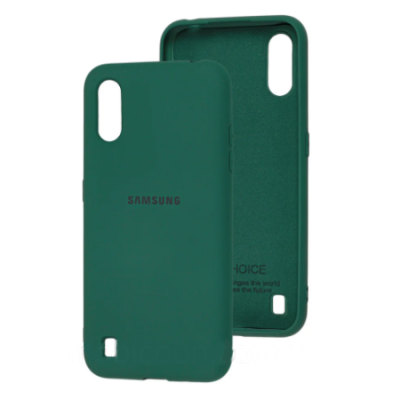 Чехол накладка HC Samsung A015 (A01) Сосново-зеленая