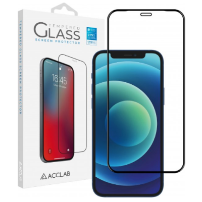 Защитное стекло Acclab 3D iPhone 12 Mini Чёрное