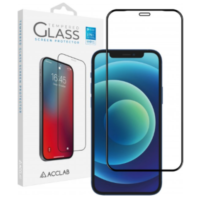 Захисне скло Acclab 3D iPhone 12 Mini Чорне