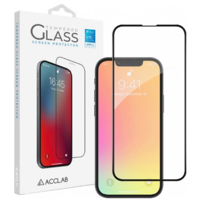 Защитное стекло Acclab 3D iPhone 13 Mini Чёрное