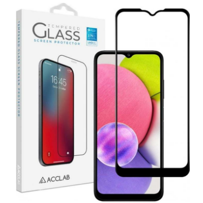 Захисне скло Acclab 3D Samsung A025 (A02s)/A037 (A03s) Чорне