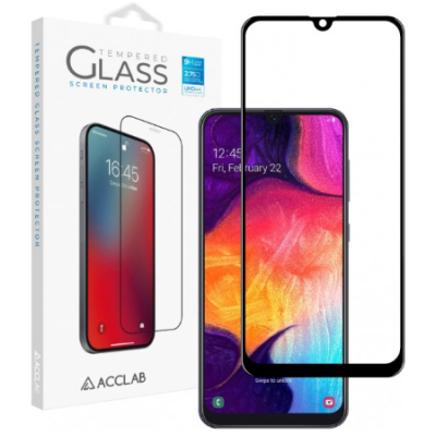Защитное стекло Acclab 3D Samsung A30/A50 Чёрное