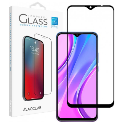 Захисне скло Acclab 3D Xiaomi Redmi 9 Чорне