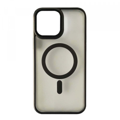 Чехол накладка Perfect MagSafe iPhone 12 Pro Max Черная (Titanium)