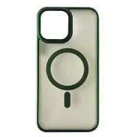 Чехол накладка Perfect MagSafe iPhone 13 Зелена (Titanium Green)