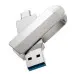 Флеш пам\'ять USB 32Gb Hoco UD10 USB3.0 + Type-C Срібний