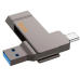 USB 32Gb Hoco UD15 Clever USB 3.2+Type-C Серебряный