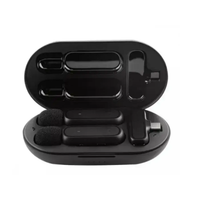 Безпроводной петличный микрофон K63 Dual Type-C Black, Чёрный