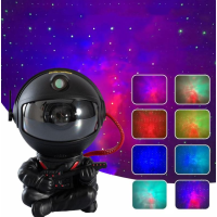 Лазерный ночник проектор звездного неба Astronaut Guitarist Black, Черный