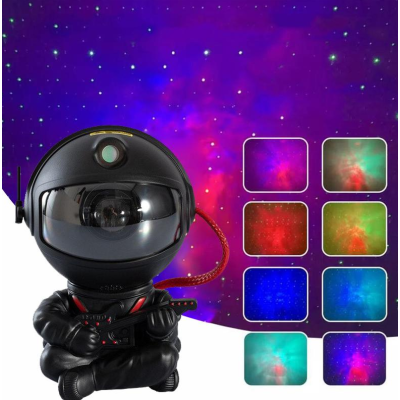 Лазерний нічник-проектор зоряного неба Astronaut Guitaris Black, Чорний
