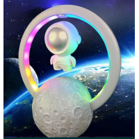 Ночник-проектор звездного неба, лазерный, колонка Astronaut Y-598 Silver, Серебряный Ночник-проектор звездного неба, лазерный, колонка Astronaut Y-598 Silver, Серебряный