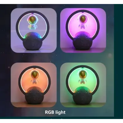 Нічник-проектор зоряного неба, лазерний, колонка Astronaut Y-598 Silver, Срібний