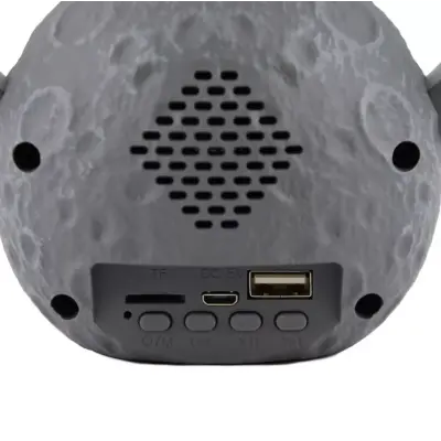 Нічник-проектор зоряного неба, лазерний, колонка Astronaut Y-598 Silver, Срібний