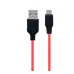 Кабель дата Hoco X21 USB Type A - Type-C 2м Чёрно-красный