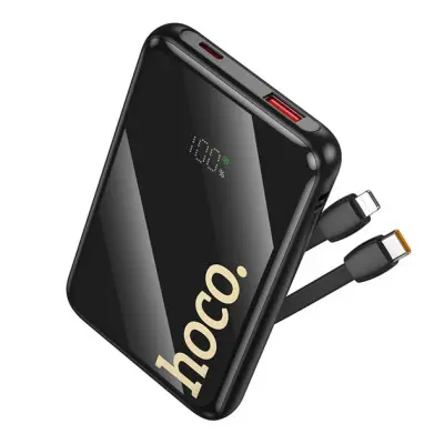 Універсальна мобільна батарея Повербанк Hoco Q37 Graceful 22.5W + PD20W 10000mAh Чорний