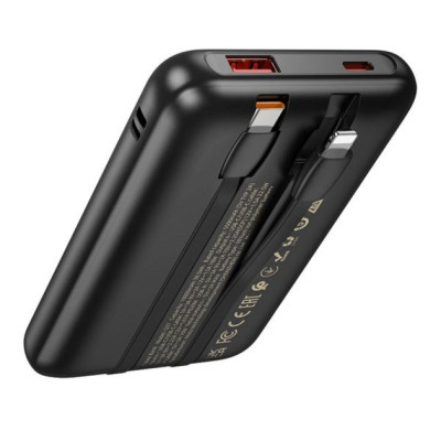 Універсальна мобільна батарея Повербанк Hoco Q37 Graceful 22.5W + PD20W 10000mAh Чорний