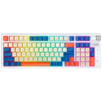 Клавіатура Twolf T70 Led Red Switch (Type-C+2.4Ghz+BT) Біло синя