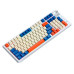 Клавіатура Twolf T70 Led Red Switch (Type-C+2.4Ghz+BT) Біло синя