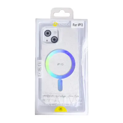 Чохол накладка MagSafe Shiny Color iPhone 13 Прозора