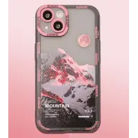 Чехол накладка Sunset iPhone 12 Розовая